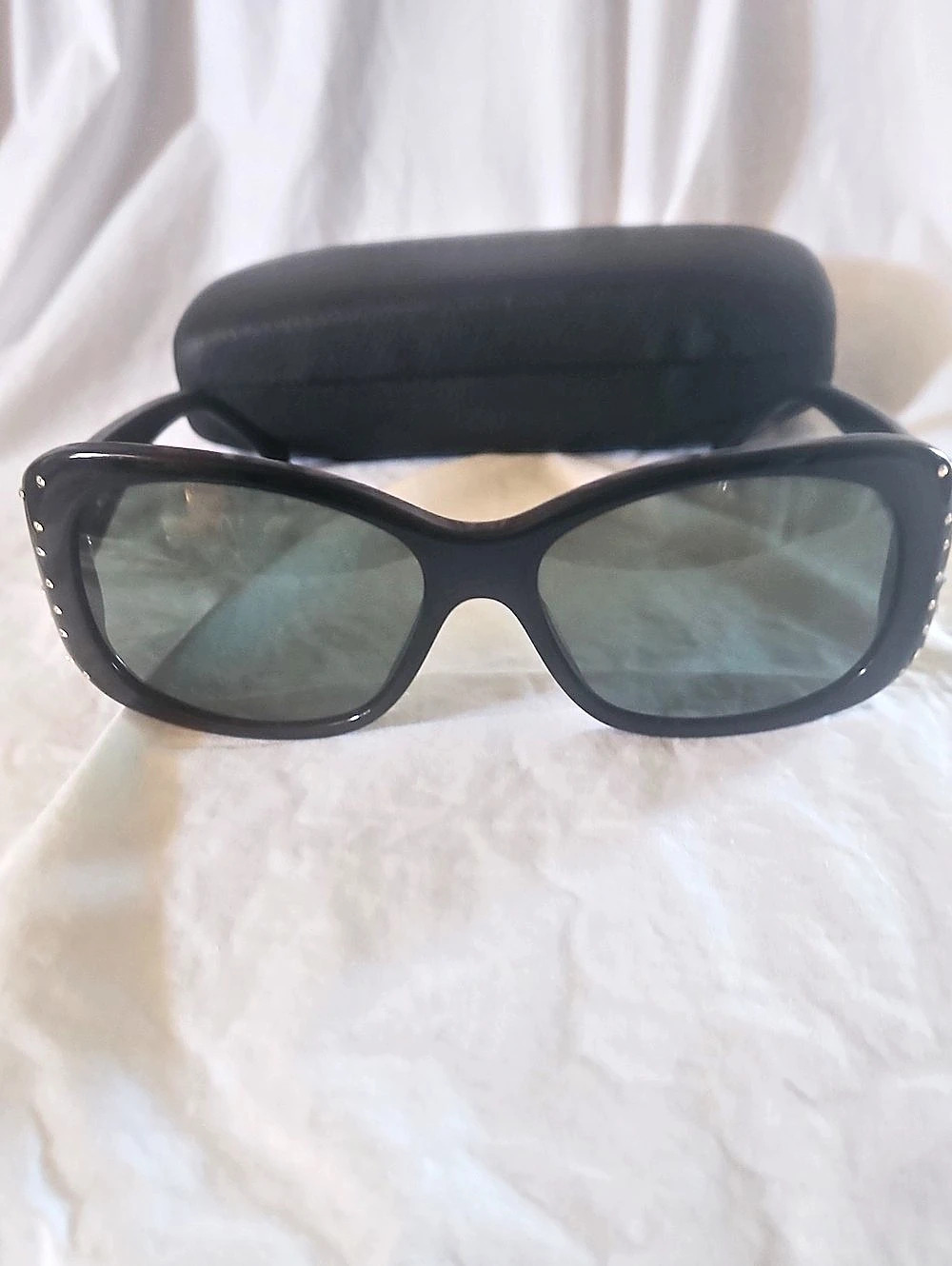BRIGHTON STAR DUST Black Rhinestone Sunglasses